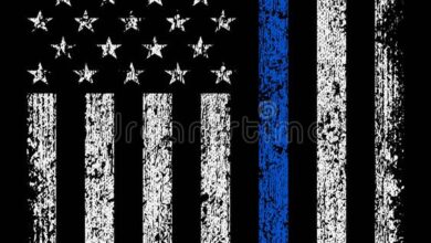 thin blue line wallpaper