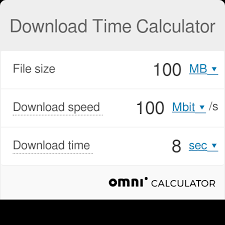 download time calculator