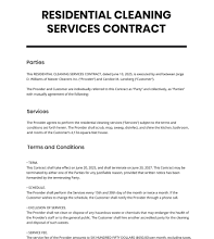 how to get residential cleaning contracts