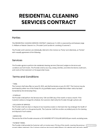 how to get residential cleaning contracts