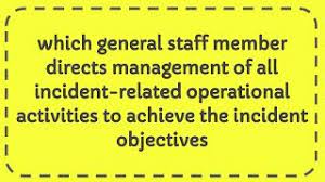 Which General Staff Member Directs Management