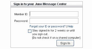 Juno Email On The Web