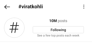 virat kohli hashtag