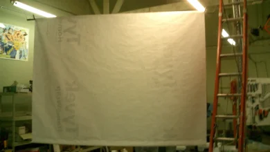 How To Hang A Fabric Projector Screen