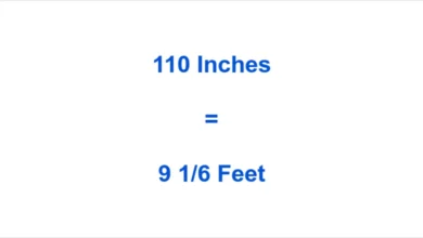 Learn More about 110 inches to feet