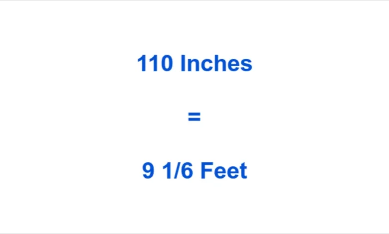 Learn More about 110 inches to feet