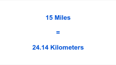 What to look for in 15 miles to km