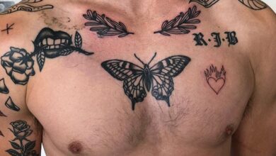 butterfly tattoo men