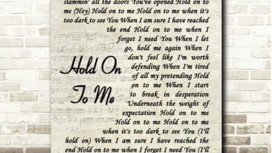 Learn More about lyrics hold on to me