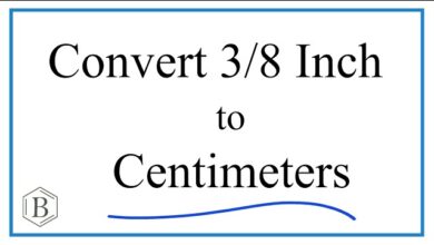 3/8 to centimeters