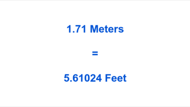 1.71m in feet