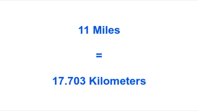 11 miles to km