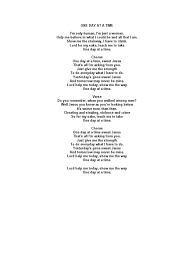 lyrics for one day at a time sweet jesus