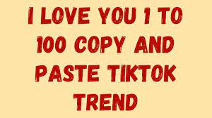 i love you 1 to 100 copy and paste